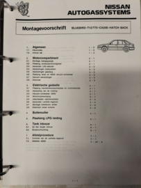 Service manual ''Nissan autogassystems'' Used part.
