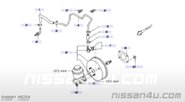 Nut brake master cylinder Nissan 46064-70J10 K11/ P10
