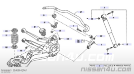 Schokdemper achteras Nissan Qashqai J10 E6210-JD04A Nieuw.
