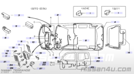 Kabelboom achterdeur Nissan Terrano2 R20 SLX 24051-0F005