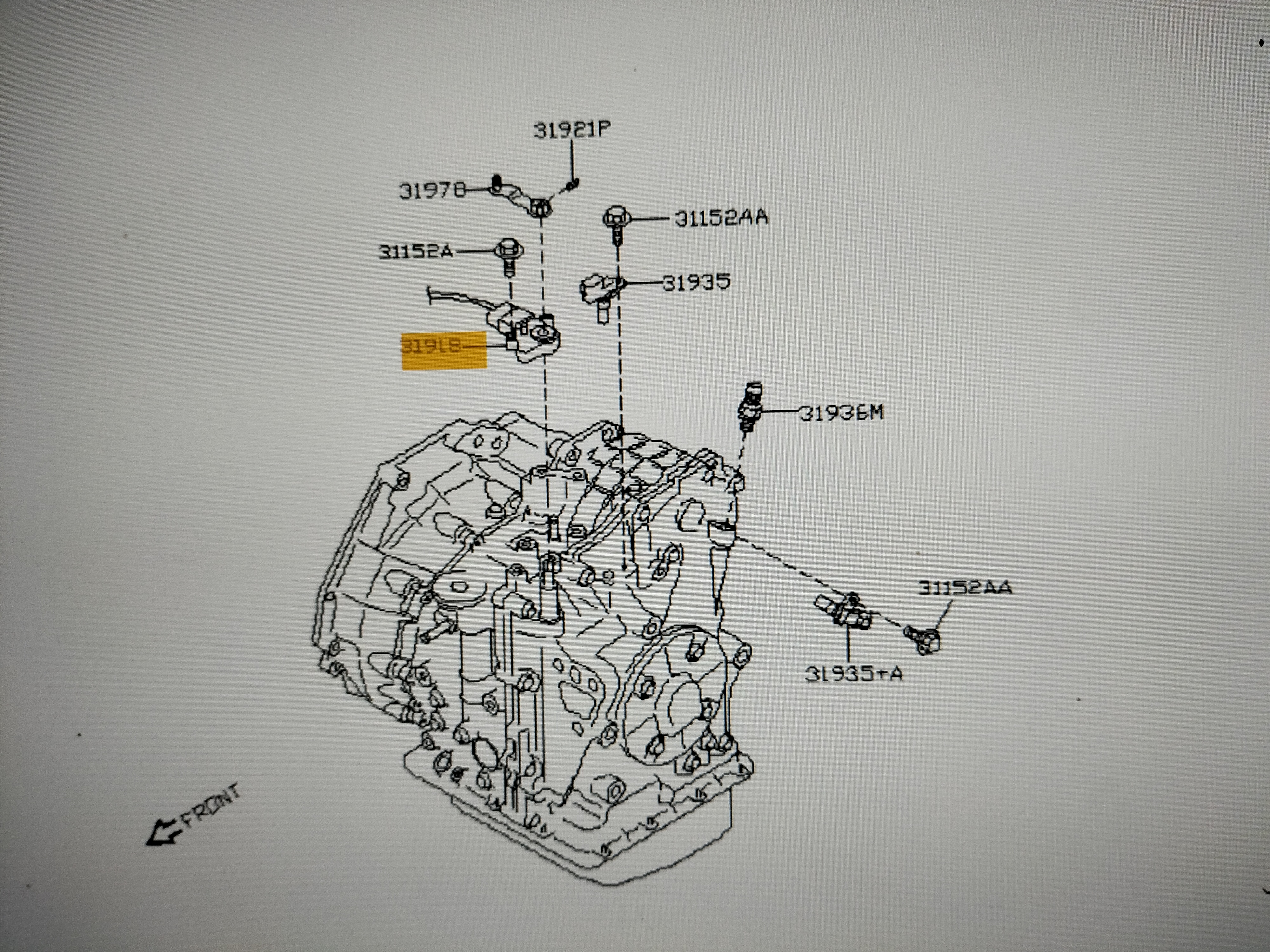 Park/neutral position switch Nissan Micra K11 31918-41B00 Original.