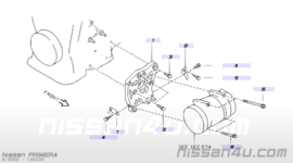 Montagebout aircopomp Nissan 11916-53Y10 Gebruikt.