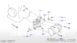 Montageplaat aircopomp Nissan 11910-53J21 N15/ P11/ W10/ WP11