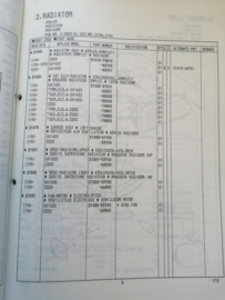 Collision parts catalog model Y10 series Nissan Sunny Wagon Y10 EC-126-EL