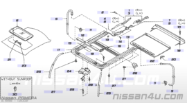 Elektrisch Schuifkanteldak Nissan Primera P11/WP11 Gebruikt.