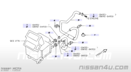 Kachelslang inlet Nissan Micra K11 92400-5F000