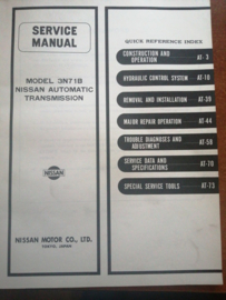 Service manual '' Model 3N71B Automatic Transmission'' SM5E-3N7BG0 (september 1975)