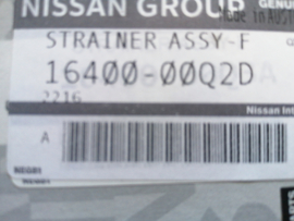 Brandstoffilter Nissan 16400-00Q2D E12/ K14/ M20M/ X61 (1640 054 20R) Origineel