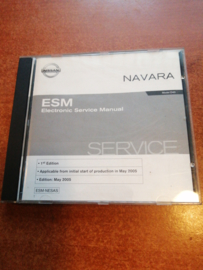 Electronic Service manual '' Model D40 series 1st edition'' Nissan Navara D40 SM5E00-1D40E0E Gebruikt.