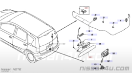 Elektrisch achterklepslot Nissan 90502-EN000 E11/Z50