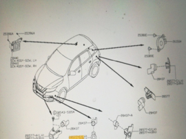 Afdekkap parkeersensor voorbumper Nissan Qashqai J11 28533-4EA2C