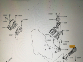 Motorsteun achterste HR16DE/MR20DE/QR25DE Nissan 11360-JD00A J10/T31