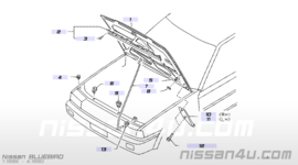 Motorkap Nissan Bluebird T72 65100-Q9030 (418)