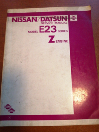 Service manual '' Model E23 series Z-Engine'' Nissan Urvan E23 SM2E-E23SG0