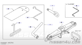Trekoog / schroefoog / sleepoog Nissan Micra K12 51112-AX61A