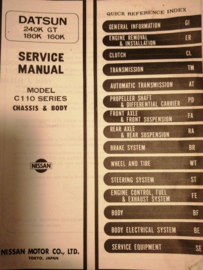 Service manual '' Model C110 series chassis & body '' SM3E-C110G0 (010180)