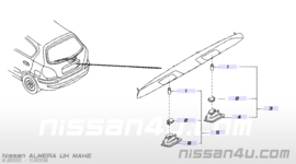 Fitting kentekenlamp links Nissan 26256-BM400 N16/ V10
