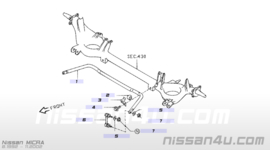 Stabilisatorstangklem achteras Nissan Micra K11 56233-4F700 Gebruikt