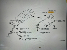 Sensor anti skid, rear left-hand Nissan Primera P11 47901-9F500 Used part.