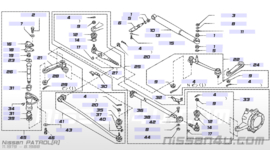 Stuurdemper Nissan Patrol 160 48611-G9701