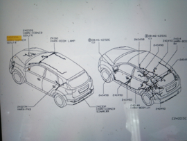 Kabelboom parkeersensoren linksvoor Nissan Qashqai J11 24033-4EA0B