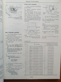 Service manual '' Model A10 series chassis & body '' Datsun Violet A10