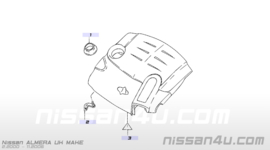 Motorafdekkap K9K Nissan Almera N16 14041-BN702