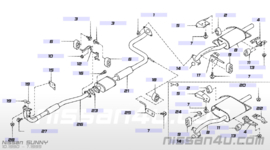 Middendemper Nissan Sunny N14 CD20 20030-57Y16