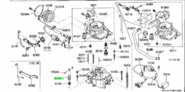 Piston pump carburetor A15S/ E10S/ E13S/ E15S Nissan 16151-11M00 / 16151-01M00 B11/ GC22/ N10/ N12 Original.