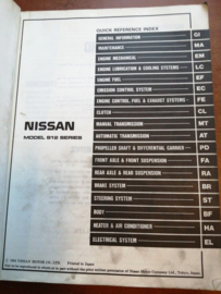 Service manual '' model S12 series'' Nissan Silvia S12 SM4E0S12G0