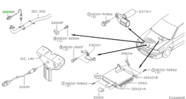 Heated oxygen sensor, rear SR20DE Nissan Primera P11/ WP11 226A0-7J501 New.