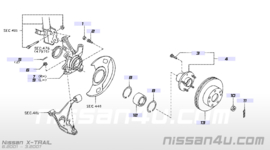 Hub road wheel, front Nissan 40202-2Y010 CA33/ T30