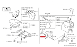 Clip Nissan Micra K11 24201-90B00 Original.