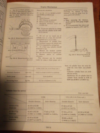 Service manual '' Model L20A, L24, L26 series '' engines SM3E-0L26G1 Used part.