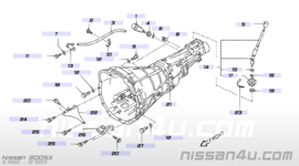 Boot-control lever Nissan 32862-05U00 C32/ D21/ S12/ S13/ S14/ WD21/ Y61/ Z31 Original.