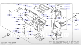 Heating unit front Nissan Primera P11/WP11 27110-9F601