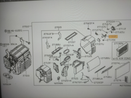 Montagesteun climate control ECU Nissan Cabstar F24 27175-MB40A Origineel.