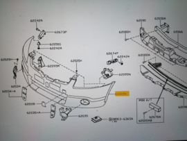 Fascia-front bumper Nissan Qashqai J10/ JJ10 62022-JD00H New