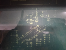 Mounting rubber chassis Nissan Patrol 160 95551-C8120 Original.