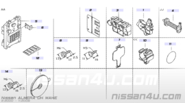 Zekeringenkast Nissan Almera N16 24350-BM300