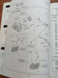 Collision parts catalog model N13 series Nissan Sunny N13 EC-117