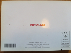 Instructieboekje ''Nissan Leaf ZE0''OM12D-0ZE0E0E