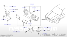 Grillerand links Nissan Primera P10 62332-3F100