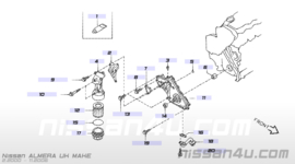 Voorste krukaskeerring YD22/ YD25 Nissan 13510-AD200 D22/ D40/ F24/ LCD22/ N16/ P12/ R51/ T30/ V10 Nieuw