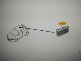Kofferbaklamp Nissan Micra K14 26490-00Q0D Gebruikt.