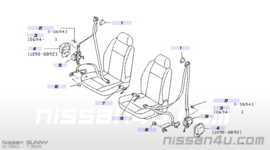 Veiligheidsgordelspanner linksvoor Nissan Sunny N14 86845-56C00
