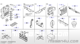 Bracket-junction Nissan 24350-9F500 P11/ R20/ WP11 Used part.