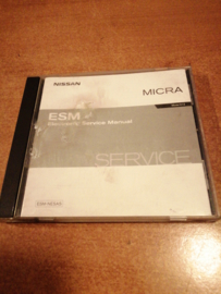 Electronic Service manual '' Model K12 series '' Nissan Micra K12 SM5E00-1K12E0E Gebruikt.