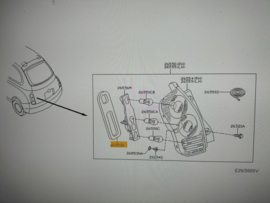 Pakking achterlicht Nissan Micra K12 26558-AX600 Origineel.