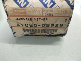 Hardware-kit front disc Brake pad Nissan 41080-09W29 Original